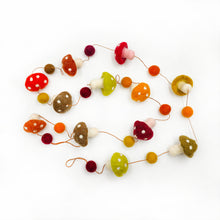 Autumn Mushroom Ball Garland