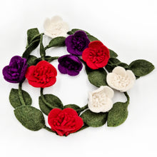 Rose Flower Garland with Leaves