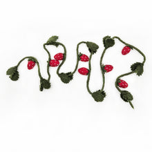 Strawberry Garland With Leaves